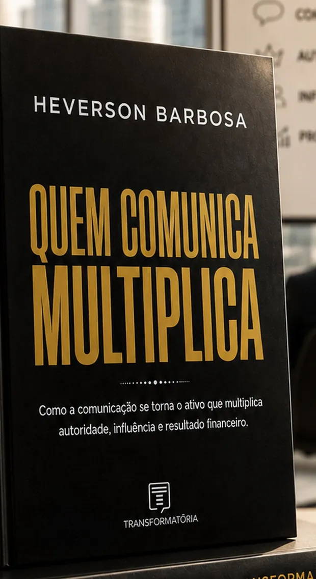 Quem Comunica, Multiplica 1Transformatoria Capa do livro Quem Comunica, Multiplica, de Heverson Barbosa